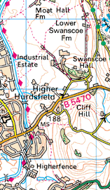 Higher Hurdsfield map