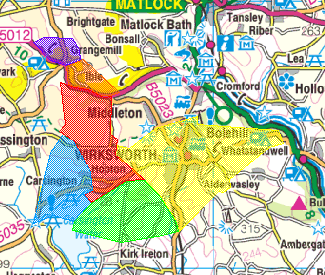 Derbyshire Dales map