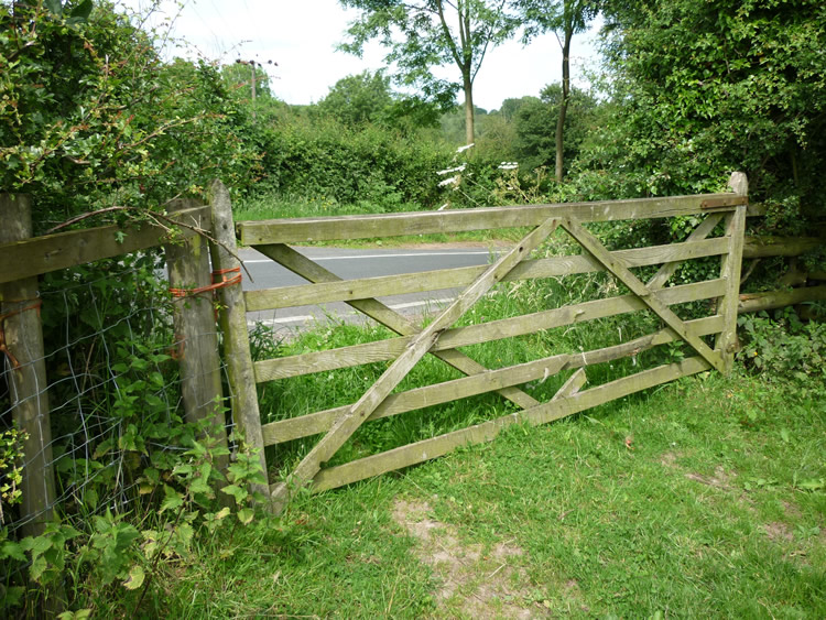 Photograph: 2009: Gate tied shut